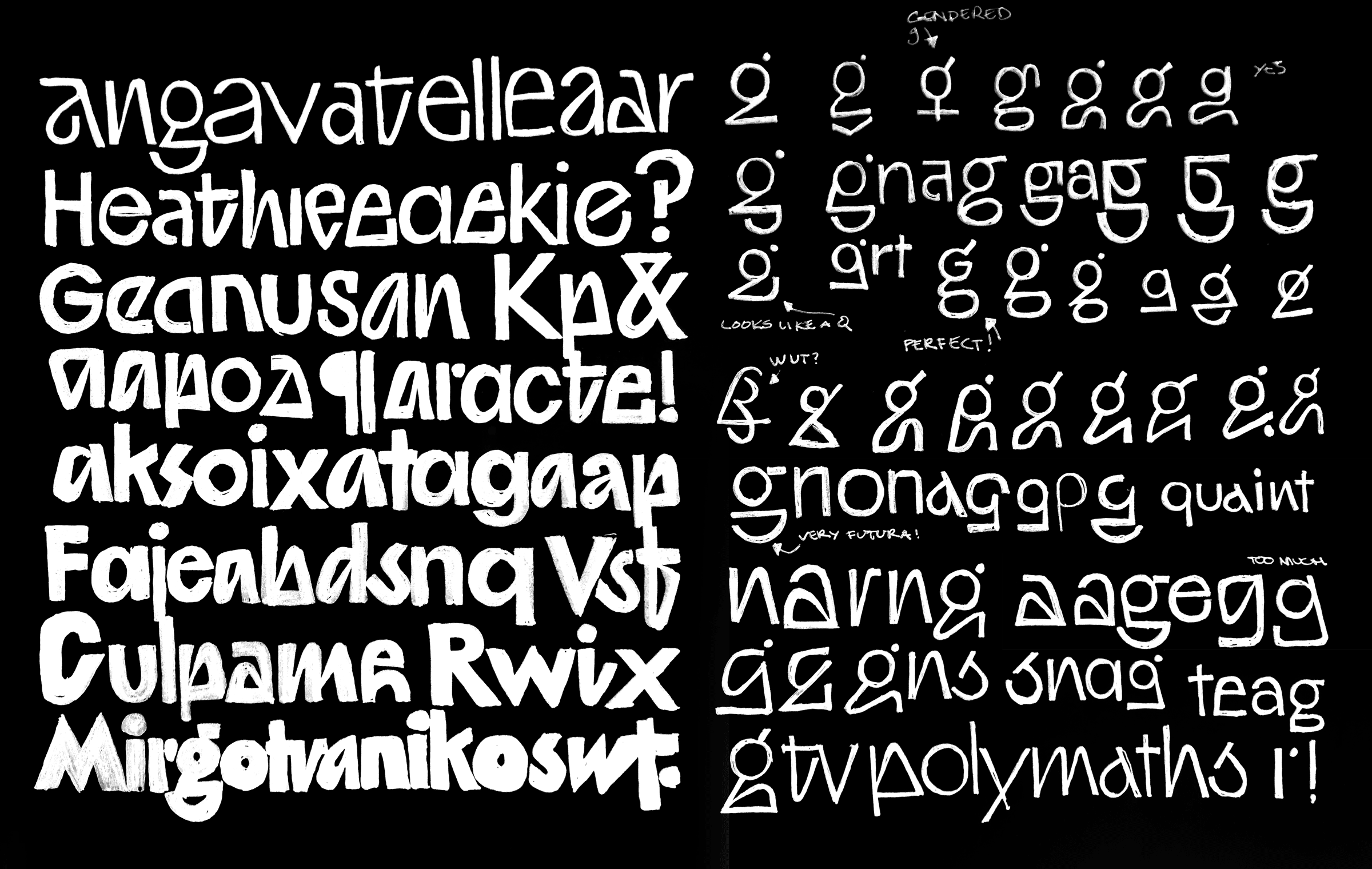 Polymath alternate sketches